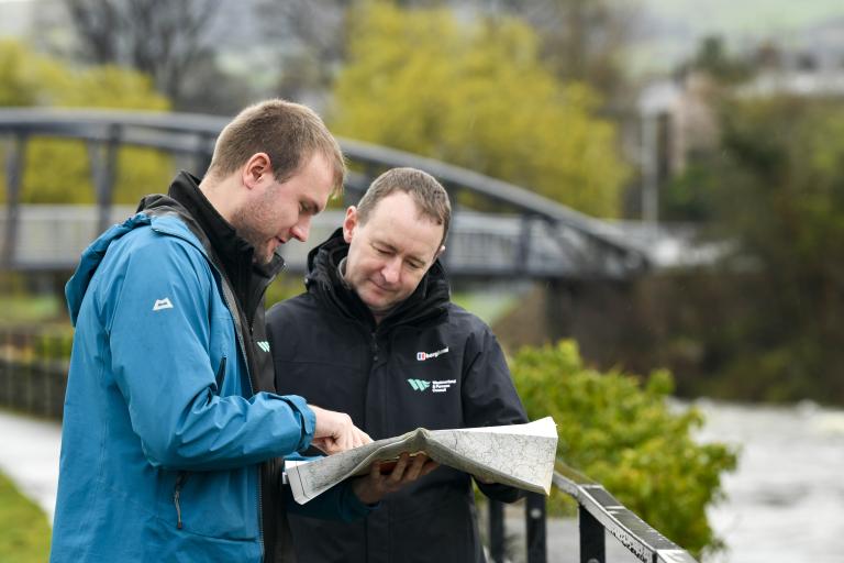 Two of our Countryside Access Officers in Kendal