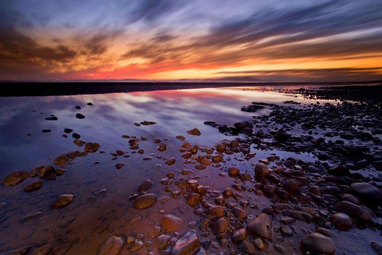 Allonby Sunset in Cumberland